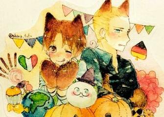 Powers Hetalia Germany North Italy Mochimerica Candy Mochi Wallpaper