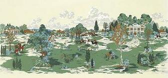 Fox Hunt Mural From Thibaut