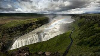 Waterfall Rainbow Wallpaper
