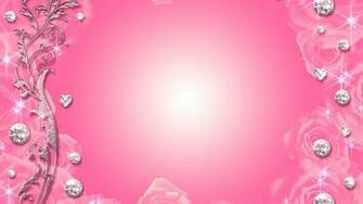 Flowers Wallpaper Abstract Pink Diamonds Roses