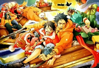 Wallpaper One Piece Nami And Law