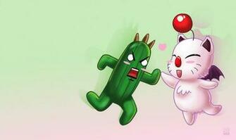 Cactuar And Mog Wallpaper By Applejaxshii