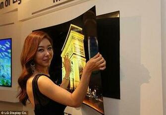 Lg S Wallpaper Tv Can Hang In On The Wall Using Magnets Daily Mail