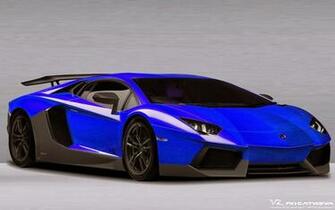Car Picker Blue Lamborghini Aventador