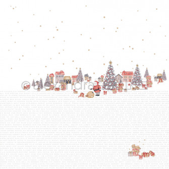 Design Paper Typographic Christmas Forest Alexandrarenke