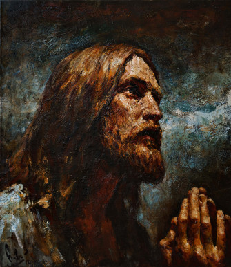 Jesus Praying Wallpaper
