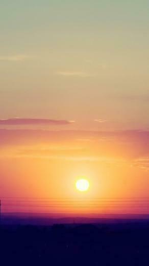 HD Sunset Sky Clouds Landscape Mobile Phone Wallpaper