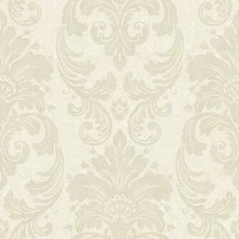 Grey Velvet Damask Wallpaper Wall Sticker Outlet
