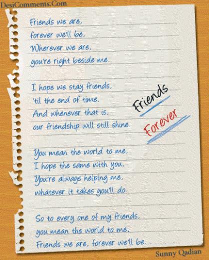 Friends Forever Desicomments