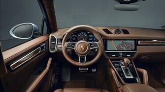 Porsche Cayenne S Coupe Interior 5k Wallpaper HD Car