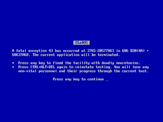 Bsod Wallpaper Glados By Waffle911