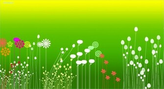 Green Flower Garden Background Wallpaper Sprouts Preschool