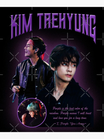 Kim Taehyung Quotes I Purple You Bts V Poster By