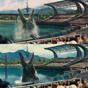 Jurassic World Mosasaur Comparison By Sonichedgehog2