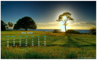 Monthly Desktop Calendar Wallpaper