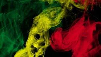 Rasta Weed Smoke Wallpaper