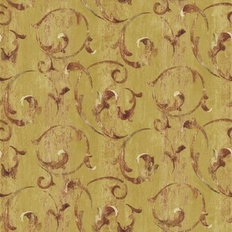 Traditional Scroll Wallpaper Bathroom Pintere