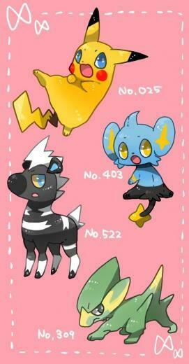 Pikachu Shinx Blitzle Electrike Pokemon Teams