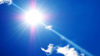 Sunlight On The Blue Sky Wallpaper