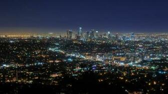 Los Angeles California La Noche Las Luces Ee