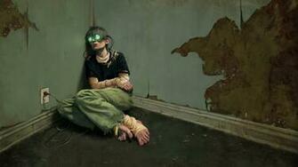 Wallpaper Cyberpunk Virtual Reality Glass Addict Room Art