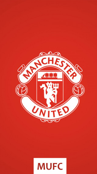 Manchester United Fc Logo Red Background 4k Ultra HD Mobile Wallpaper