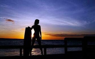 Surfer Girl Wallpaper