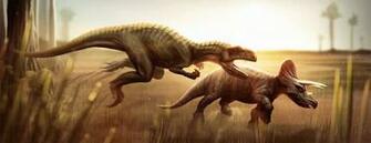 Allosaurus Attacking Triceratops By Antlamb