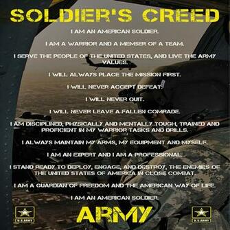 Soldiers Creed Poster V1