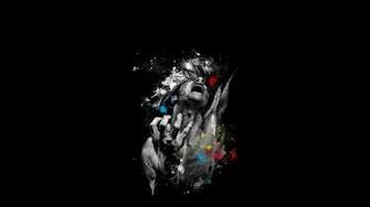 Wallpaper Man Rage Screaming Spray Paint