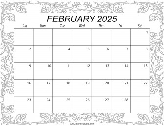 Printable Cute February Calendars Pdf Wallpaper