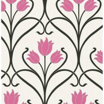 Shop By Brand Fine Decor Paris Pink Damask Wallpaper