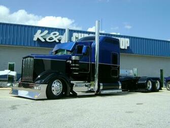 Peterbilt Semi Trucks Tractor Rigs Wallpaper Background