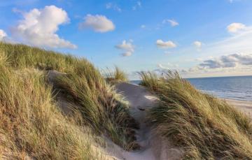 Wallpaper Sunset Dune Denmark North Sea Image For Desktop
