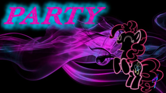 Pinkie Pie Smoke Neon Background 1920x1080p By Mozlin