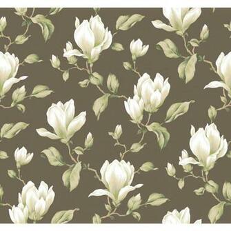 Wallcovering Ashford House Blooms Magnolia Branch Wallpaper Yv9000