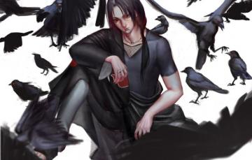 Wallpaper Uchiha Itachi Naruto Black Bird Genjutsu Deathpond