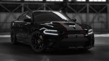 Black Dodge Charger Wallpaper Top