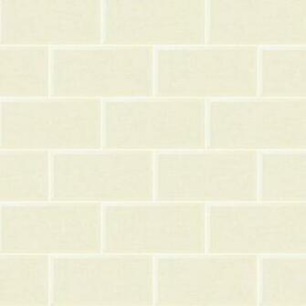 Fleur De Lee Romano Cream Brick Tile Wallpaper Arthouse