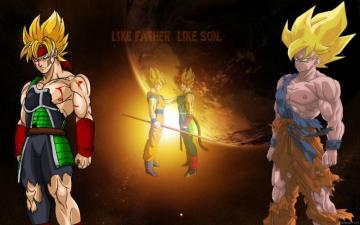 Bardock And Goku Wallpaper By Bardockson