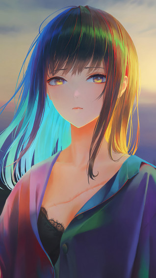 Anime Girl Art 4k Phone iPhone Wallpaper 4680b