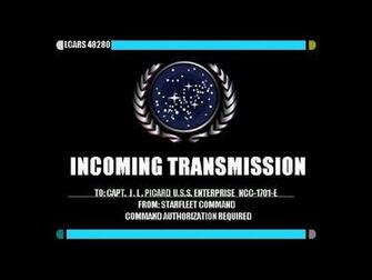 Star Trek Incoming Transmission Wallpaper