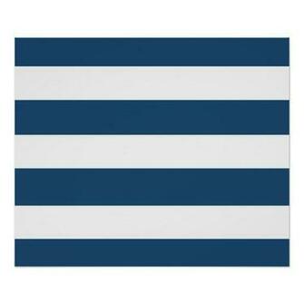 Modern Navy Blue White Stripes Pattern Poster