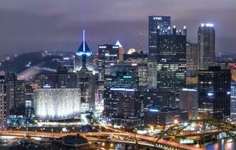 Wallpaper Night The City Lights Building Usa Skyscrapers