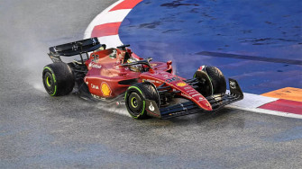 Charles Leclerc Fastest In Wet Final Practice For Singapore Grand