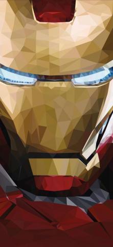 Iron Man Low Poly iPhone Xs X HD 4k
