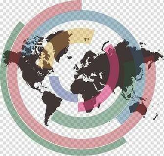 Globe World Map Ring Material Transparent Background