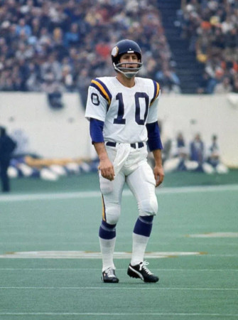 Fran Tarkenton Super Bowl Viii Minnesota Vikings Football Nfl