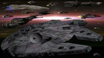 Millenium Falcon And The Fleet Movie