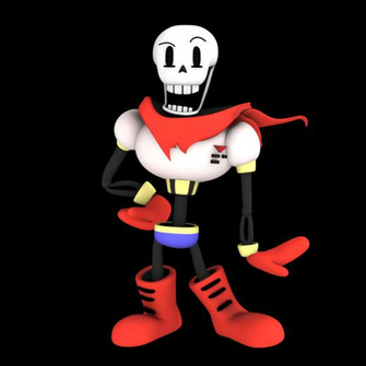 Papyrus From Undertale Render By Nibroc Rock